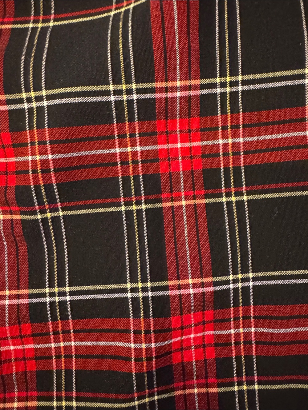 Tommy Hilfiger Red and Black Plaid Stretch Pants - Picture 4 of 6
